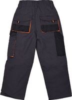 164 TTJ-Kinder-Latzhose grau/orange Gr 164 TTJ-Kinder-Latzhose grau/orange Gr