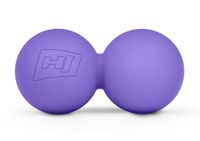 Hop-Sport Duoball Massageball für Hand, Fuß, Rücken - Faszienball für die gezielte Triggerpunkt-Massage aus Silikon – 63mm Durchmesser HS-S063DMB - Lila