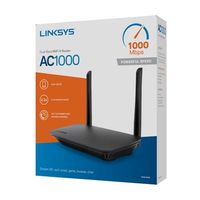 Linksys E5350, Wi-Fi 5 (802.11ac), Dual-Band (2,4 GHz/5 GHz), Ethernet/LAN, Schwarz, Tabletop-Router
