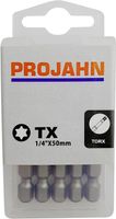 Projahn Bits für Innen-TX-Schrauben, 1/4' Antrieb, T10 - T20 - T25 - T30 - T40 - T50, Länge 50 mm, Verpackungseinheit:10 Stück, Ausführung:T50