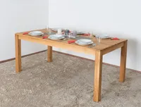 Esstisch Wooden Nature 417 Eiche massiv geölt - 180 x 90 cm (B x T)