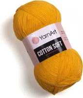 YarnArt Baumwolle Soft Garn | 55% Baumwolle, 45%.Polyacryl | 600m/100g | Gelb Töne
