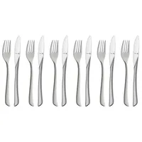 WMF Virginia Dessert-/ Frühstücksbesteck-Set 12-teilig für 6 Personen, Cromargan protect Edelstahl poliert, kratzbeständig, spülmaschinengeeignet