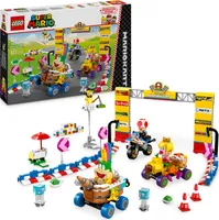 LEGO Super Mario: Mario Kart – Baby Peach & Grand Prix-Set, Nintendo Figuren – Toad, Lakitu, Baby Peach und Lemmy, Geschenk für Jungen, Mädchen und Gamer ab 8 Jahren, Abenteuer Spielzeug 72036