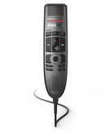 Philips SMP3700 SpeechMike Premium Touch, USB-Diktiermikrofon für kristallklare Aufnahmen und beste Spracherkennungsergebnisse, Bedienung per sensorischem Bedienfeld und Drucktasten, Anthrazit