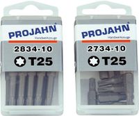 Projahn Bits für Innen-TX-Schrauben, 1/4' Antrieb, T10 - T20 - T25 - T30 - T40 - T50, Länge 50 mm, Verpackungseinheit:10 Stück, Ausführung:T15