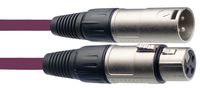 Stagg hochwertiges Mikrofonkabel XLR-XLR Stecker 6m Lila