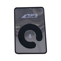 Mini MP3 Player Mirror Support TF Kartenclip USB Sports Running Music Walkman für Student-Schwarz