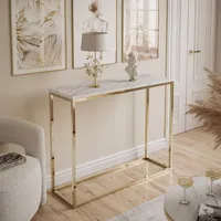 Konsole MODERN LEVANTO Goldchrom 100 cm