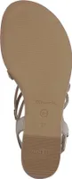 Tamaris Damen Sandale Riemchen Sandalette mit Strassbesatz 1-28103-42, Größe:39 EU, Farbe:Gold
