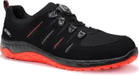 ELTEN Sicherheitshalbschuh MADDOX BOA® black-red Low ESD S3, Gr. 35