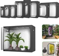XMTECH Kleines Growzelt, geeignet für Aerogarden, Hydrokultur-Anbausystem, Indoor-Wachstumszelt aus hochreflektierendem Mylar mit Lüftungsfenster,Größe:80 x 80 x 160 cm