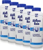 Dr. Becher Abfluss Rein 1kg geeignet für Abflüsse in Bad und Küche (5er Pack)