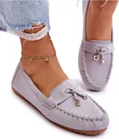 Klassische Wildleder-Loafer Grau Good Time 37