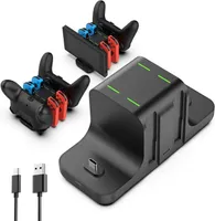 Ladestation für Nintendo Switch 6 in 1 Joy-Con Controller Ladegerät Ladestation