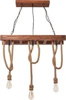 Vintage dřevěný jídelní stůl závěsná lampa stropní lampa nastavitelná závěsná lampa pro jídelnu, kuchyň