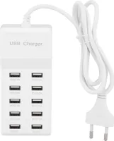 inteligentní rychlonabíječka USB 5V s 10 porty pro mobilní telefony