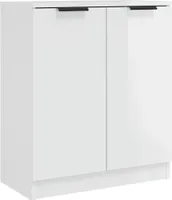 vidaXL Kredens biały wysoki połysk 60x30x70 cm materiał drewnopochodny