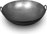 Wok Pfanne 70 cm Ø mit 2 Henkel  Durchmesser runder Boden (Gas) Gastronomie