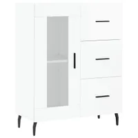 Kredens biały wysoki połysk 69,5x34x90 cm materiał drewnopochodny