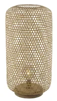 Globo Lighting Stehleuchte Bambus naturfarben, Kabel PVC Schwarz, Fußtrittschalter im Kabel, Bambusgeflecht, ø: 390mm, H: 770mm, Kabellänge 1700mm, exkl. 1x E27 60W 230V
