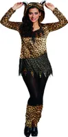 Leopard Kostüm Katze Wildkatze für Damen