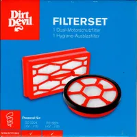 Dirt Devil Filterset Motorschutzfilter + Hygiene Ausblasfilter für Rebel 24HF, DD 2224, DD 3224 - Nr.: 2224001