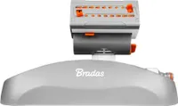 Bradas Turbo-Kreisregner WHITE LINE, grau/weiß/orange