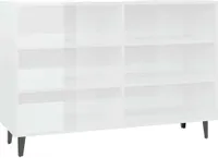 vidaXL Kredens biały wysoki połysk 103,5x35x70 cm materiał drewnopochodny