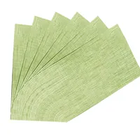 8 Stück Tischsets Abwischbar Platzset Abwaschbar PVC rutschfest Abgrifffeste Hitzebeständig Platzdeckchen für Zuhause Restaurant, 30 x 45cm (Grün)
