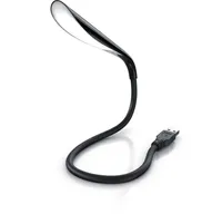 CSL LED Lampe flexibel mit Schwanenhals Leselampe mit USB Anschluss