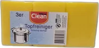Schwamm Topfreiniger CLEAN mit Griffleiste 3er