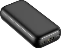 VEGER Power Bank S10 - 10 000mAh LCD Quick Charge PD 20W USB-A-, USB-C- und Micro-USB-Ladeanschluss Schwarz