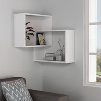 Skye Decor, Ring- Ring CTN, Weiß, Wandregale, 68x68x60 cm, 100% Melaminbeschichtete Partikelplatte