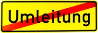 ORIGINAL Verkehrsschild Nr. 457 . 2 " Ende der Umleitung " 350 x 1050 mm nach StVO und RAL-Gütebedingungen Verkehrszeichen Schild Straßenschild Zusatzschild Verkehrsschilder Verkehrsschild Umleitung