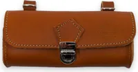 Selle Monte Grappa Retro Satteltasche Leder mit Klickverschlusschnalle Braun