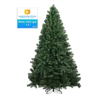Weihnachtsbaum grün künstlich 180 cm - täuschend echt & naturgetreuer Premium Tannenbaum - Nordmanntanne - mit Ständer (Modell Premium)
