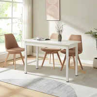 [en.casa] Moderner Esstisch Weiß 120x60cm 4