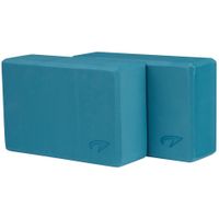 Yoga-Block, hochwertiges Material, bietet Stabilität und Balance, Blau