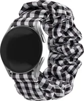 Strap-it Samsung Galaxy Watch 4 40mm Scrunchie Armband (kariert)