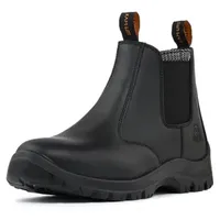 Sicherheitsschuhe Herren S3 SRC Stahlkappe Rutschfest Wasserdicht Leder Chelsea Arbeitsschuhe
