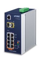 PLANET IGS-4215-4P4T2S PLANET industrial 4-Port 10/100/1000T Switch +4-Port 10/100 802.3at PoE + 2 100/1000 SFP Slots, PoE Budget 144 W, managed