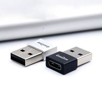 GraviZone Adapter USB A Stecker auf USB C Buchse Konverter Laden Daten Stick Handy Laptop