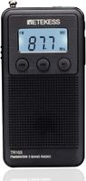 Retekess TR103 Tragbares Radio Klein Radio FM MW SW Stereo-Radio MP3 Musik Player mit Wiederaufladbarer Batterie für Camping Garten