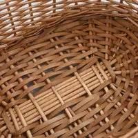 vidaXL Holzkorb mit Tragegriffen 56x40x28 cm Natur Weide