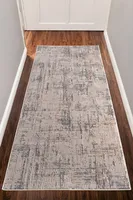 Conceptum Hypnose, Motto 4481, Flurteppich, Grau, 80 x 400 cm