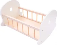 Angeltoys Hojdacia posteľ pre bábiky ružová/biela