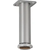 Dekorfuß Fuß ø 30 mm, Länge 120 mm, Fussteller, Aluminium gebürstet