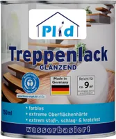Plid Treppenlack 0,75L Farblos Glänzend, für ca. 9m² / Treppensiegel, Klarlack, Holzlack