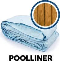 Bestway® Ersatzteil Poolfolie Holz-Optik (pinie) für Power Steel™ Swim Vista Series™ 488x122cm, rund